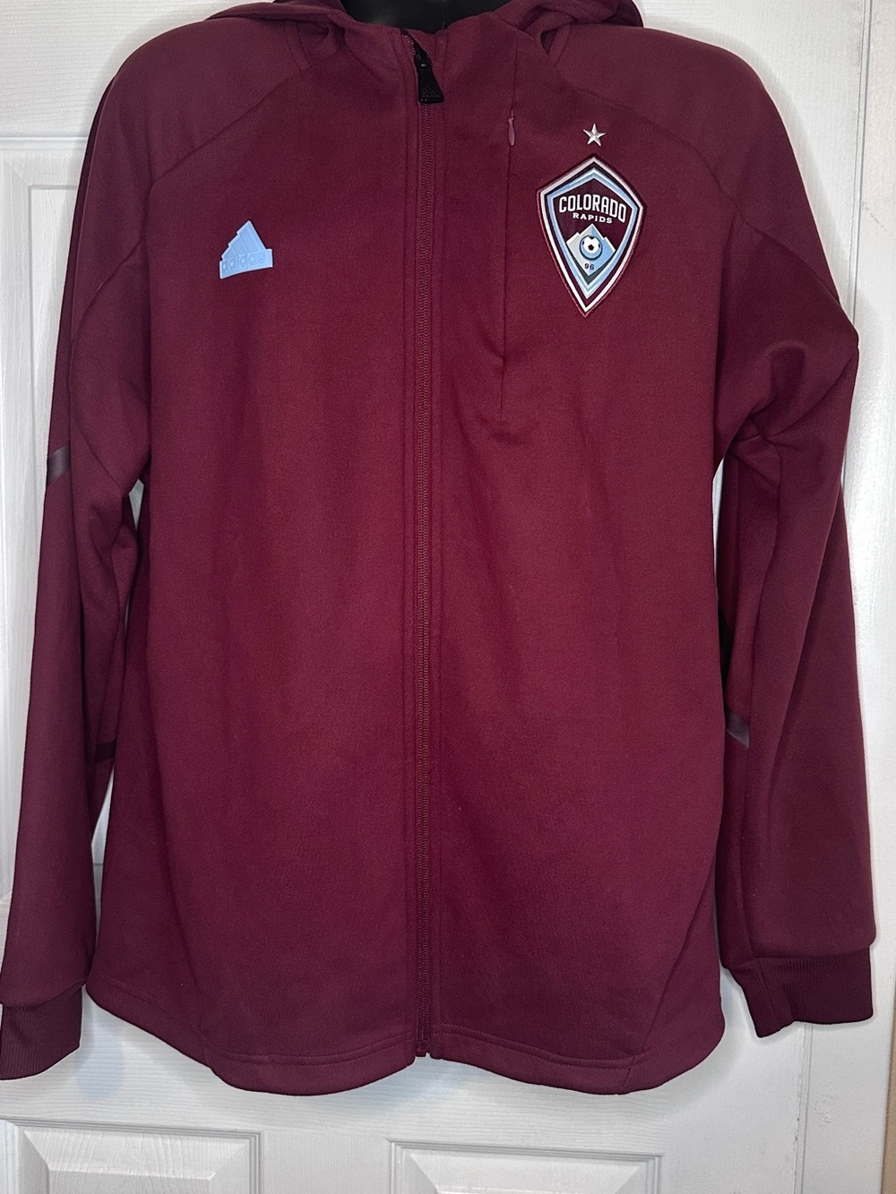 adidas Maroon Colorado Rapids Full-Zip Hoodie